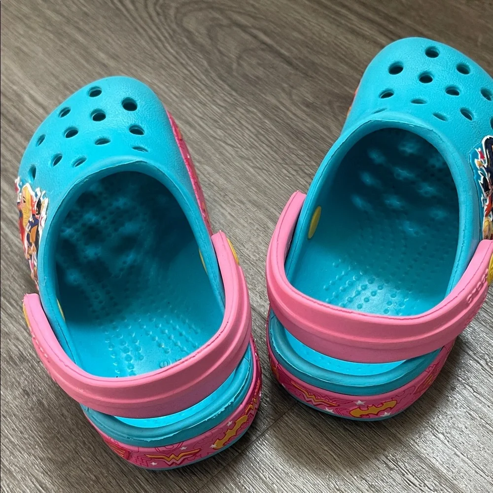 CROCS Kids' Aqua and Pink Water Shoes